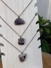 Load image into Gallery viewer, Chevron Amethyst (Dream Amethyst) Necklace