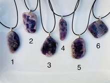 Load image into Gallery viewer, Chevron Amethyst (Dream Amethyst) Necklace