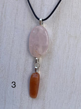 Load image into Gallery viewer, Carnelian and Rose Quartz Necklace
