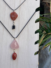 Load image into Gallery viewer, Carnelian and Rose Quartz Necklace