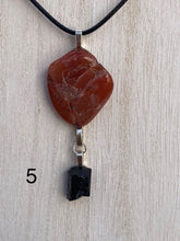 Load image into Gallery viewer, Carnelian and Rose Quartz Necklace