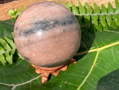Sunstone Sphere - Amethyst Aura Moon
