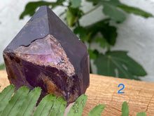 Load image into Gallery viewer, Amethyst Top Polished Points - Amethyst Aura Moon
